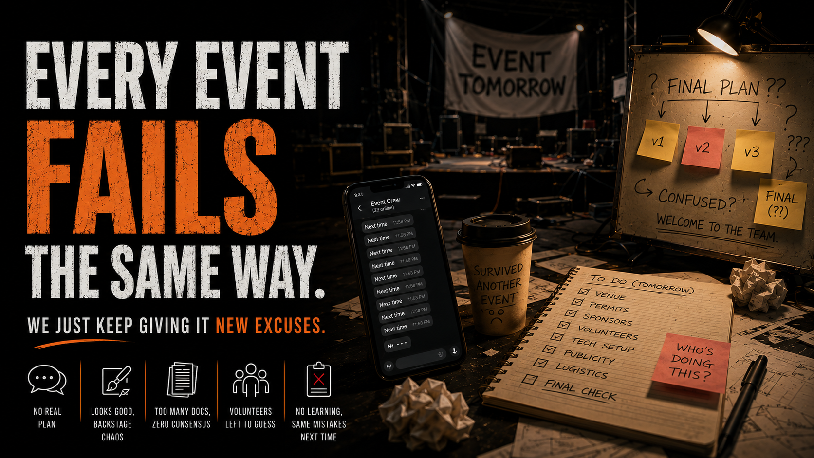 Every Event Fails the Same Way